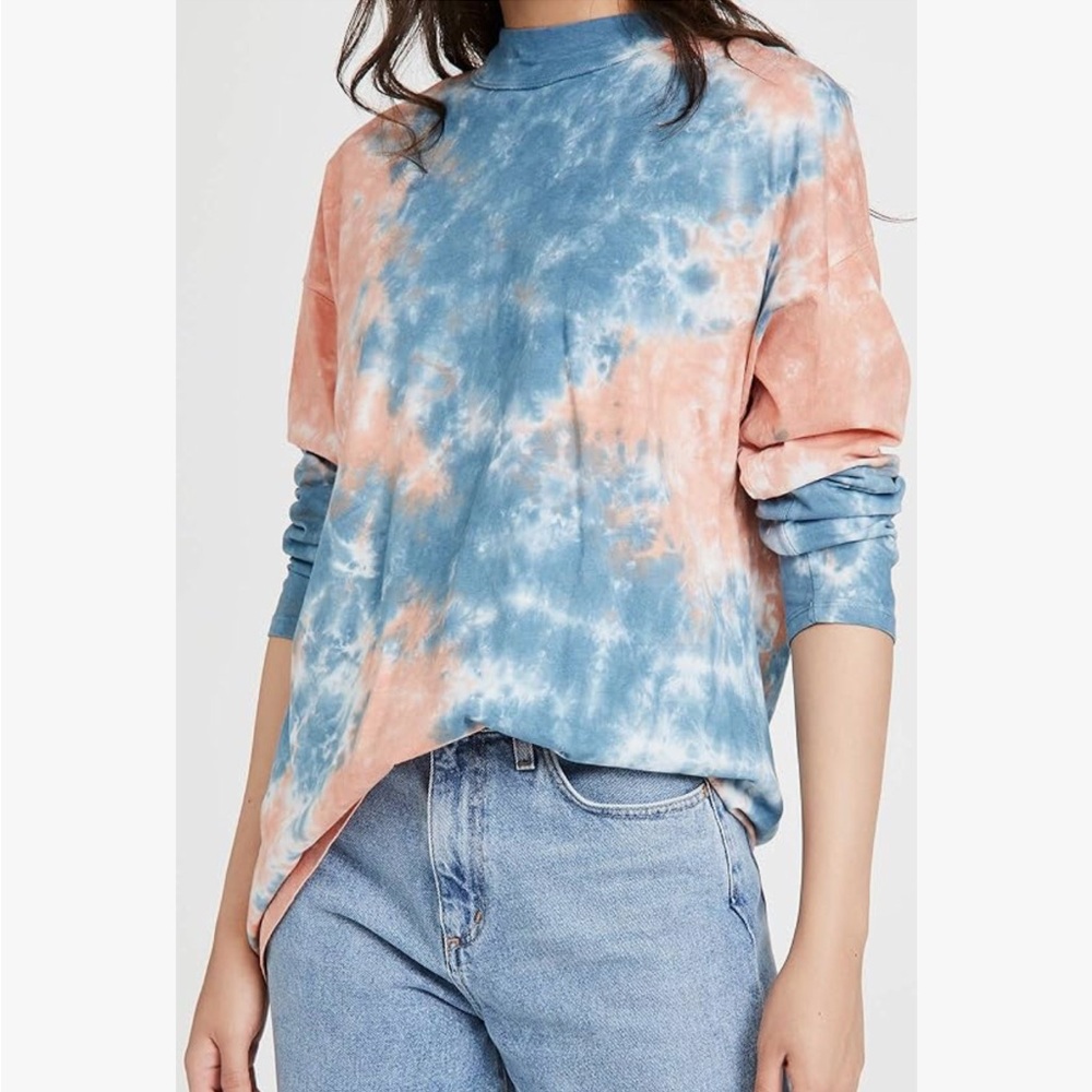 Free People We the Free Tie-Dye Long Sleeve Tee Size M